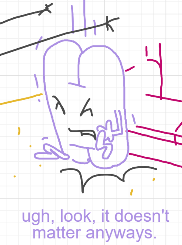 A panel from I've Been Everywhere, Man, episode nine of the Board Boards object show by Furretwalk/WalkingFurret.